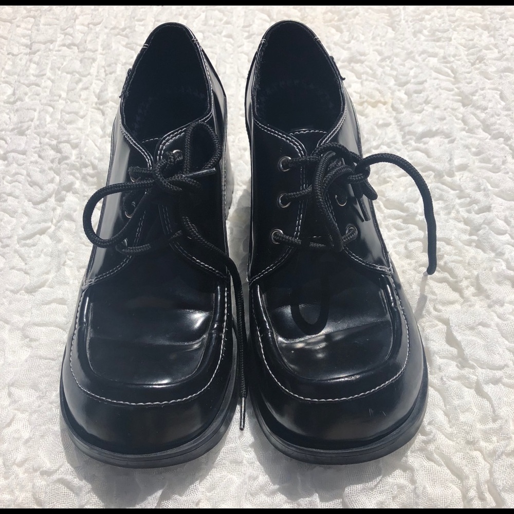 Vintage 90's L.E.I. Carissa Black Platform SZ 8.5